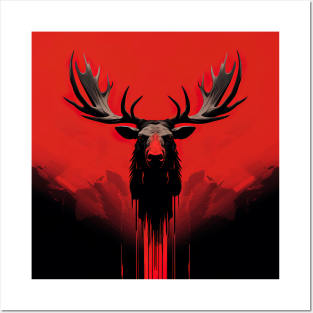 Moose Posters and Art